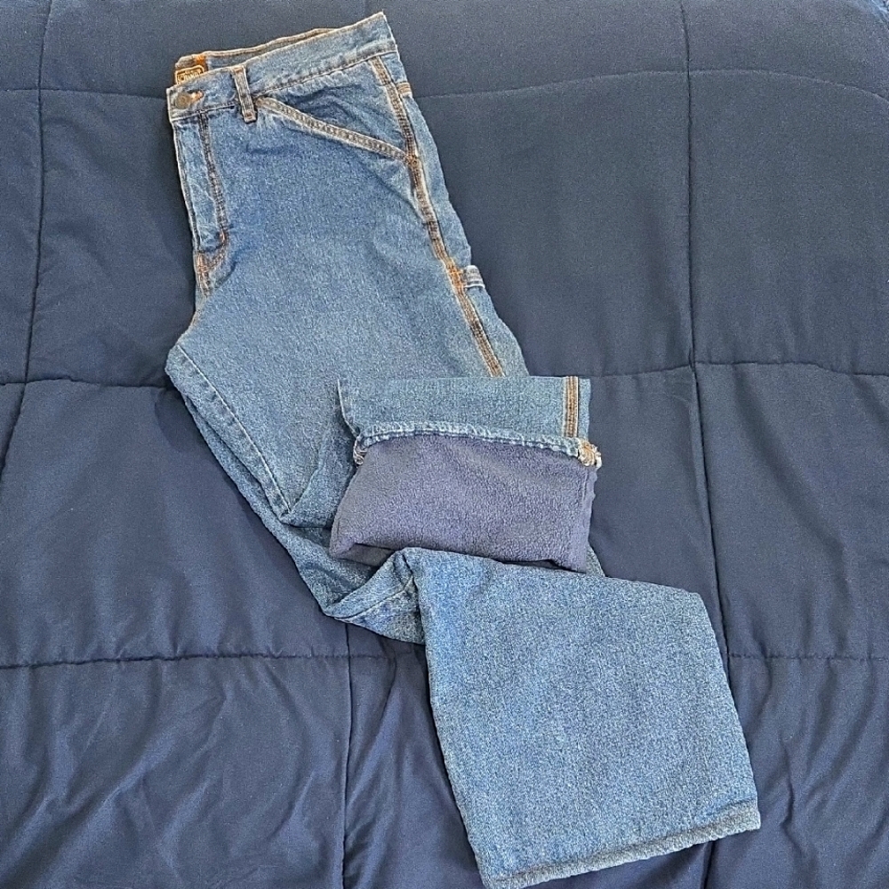 C. E. Schmidt Workwear Fleece Insulated Jeans Men's Size 36x32